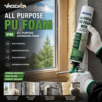 Mousse polyuréthane expansive en spray 750 ml, mousse polyuréthane multi-usages pour le remplissage des espaces, l'étanchéité et l'isolation