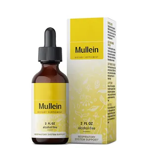 OEM Mullein Leaf Drops Tincture Lung Cleanse Mullein Drop Mullein Leaf Liquid Extract Drops For Respiratory Health