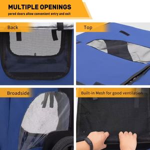 Pliant Grand Pet Chiens Transporteur Chariot Cargo Vélo Remorque avec Fixation Facile et Rapide - Product Image 4