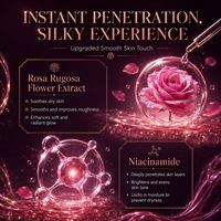 Huile Corporelle de Massage Hydratante Profonde et Soyeuse à l'Huile Essentielle de Rose Naturelle 260ml, Éclaircissante et Non Grasse à la Niacinamide – Vente en Gros