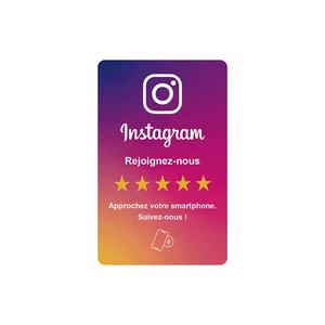 Carte Professionnelle NFC Intelligente en PVC Plastique TripAdvisor Snapchat Instagram Google Avis avec Code QR - Product Image 1