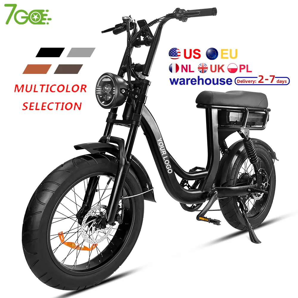 EB8 Us Eu Entrepôt 48v 500w 750w 1000w Puissance double Suspension Complète E-bike Ebike Fat bike Vélo Électrique e-bike