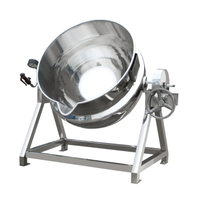 Bouilloire électrique inclinable à enveloppe en acier inoxydable de 100L 300L 500L avec agitateur