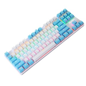 คีย์บอร์ดเกมมิ่งแบบมีสาย Bajeal 87 ปุ่ม RGB Backlit ป้องกันการกดผิดพลาด 26 ปุ่ม ตั้งโปรแกรมได้ - Product Image 2