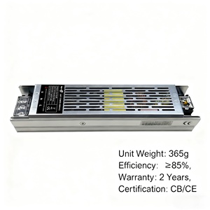 24V กรณีอลูมิเนียมช่องเดียว IP20แหล่งจ่ายไฟ LED 200-240V AC เป็น DC การถ่ายโอนพลังงาน150W 200W ไดรเวอร์ไฟ LED ในร่ม - Product Image 4
