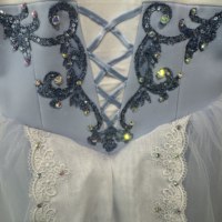 Gaun Tutu Balet Romantis Biru Muda untuk Anak Perempuan, Kostum Balerina Tulle Panjang untuk Pertunjukan & Resital Giselle
