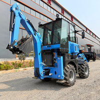 Penjualan Panas Mini Wheel Loader Backhoe Loader dengan Mesin Diesel Bersertifikat CE EPA