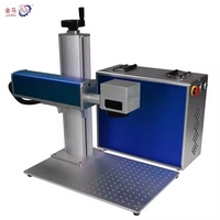 Mesin Penanda Laser Serat Portabel 20W Langsung dari Pabrik, Mendukung Plt Las Dxf Ai untuk Logam Paduan Keras Bmp Dstd Pendingin Udara