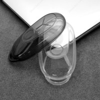 Étui de clé de voiture transparent et imperméable DM pour Leapmotor, coque de clé de voiture transparente en plastique TPU pour Geely