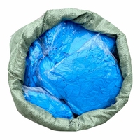 Liquidation vente M4.0g gants jetables en nitrile bout des doigts texturé bleu soins personnels accepter emballage de conception non médical