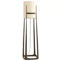 Lampadaire en tissu noir contemporain élégant et moderne en forme de cône avec base E26 Étude de chambre à coucher américaine de style européen pour la lecture