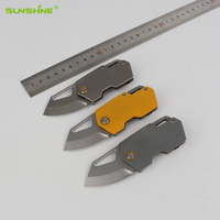 SUNSHINE haute qualité G10 poignée couteau de poche 440C lame EDC auto-défense survie d'urgence Ultra Compact Camping couteau pliant