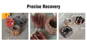 Équipement d'extraction du cuivre du stator de moteur, machine de recyclage du fil de cuivre du stator de moteur de rebut, coupeur, tireur - Product Image 5