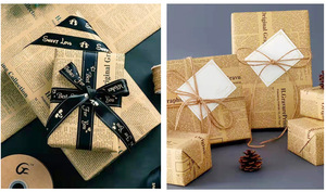 Thiết Kế Cổ Điển Giấy In Báo Giấy Gói 50*70 Cm Tráng Thủ Công Bột Giấy Quà Tặng Sinh Nhật Lễ Hội Cà Phê Công Nghiệp Sử Dụng In - Product Image 2