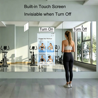 Espejo Inteligente de Fitness de Cuerpo Completo de 32/43/55 Pulgadas, Estación de Entrenamiento Todo en Uno para Montar en la Pared con Pantalla LED 1080p y Control por Voz