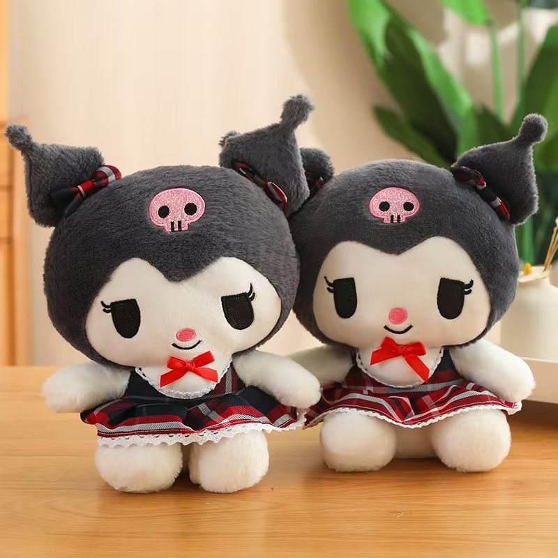 Jupe à carreaux Kuromi de 10 pouces