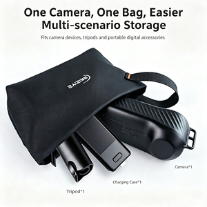 Sac de rangement multifonctionnel étanche pour caméra DJI Pocket 3/4/4P Action 6/5Pro, sac de transport pour Insta 360 Ace <span class=keywords><strong>Pro</strong></span>/<span class=keywords><strong>X5</strong></span> - Product Image 2