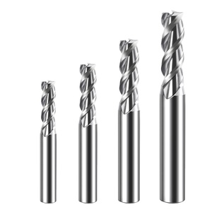 Vendite calde HRC45 3 flauti frese frese frese frese frese fresatura CNC macchina per la macinazione in alluminio macchina Endmill anello di carburo di tungsteno - Product Image 2