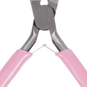 คีมปากเฉียงสีชมพู Xinrui ขนาด 4.5 นิ้ว ทำจากสแตนเลส สำหรับงานเครื่องประดับและงานฝีมือ DIY - Product Image 1