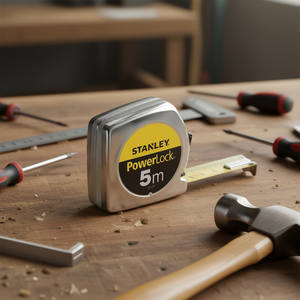 Stanley PowerLock Tape Measure 5m Steel Blade <b>Measuring</b> <b>Tool</b> - Product Image 3