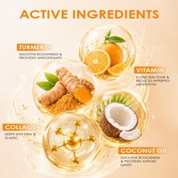 Gommage au Curcuma OEM - Gommage Corporel Éclaircissant Naturel, Exfoliant pour Genoux et Coudes Sombres, Anti-Cellulite Marque Privée