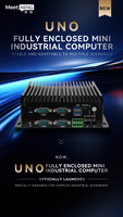 UNO N100 RAM 16GB SSD Mini PC RS485 RS232 3G 4G LTE Ordinateur Industriel Sans Ventilateur Avec Double LAN Double Emplacement COM SIM I7 Intel 12 Gen