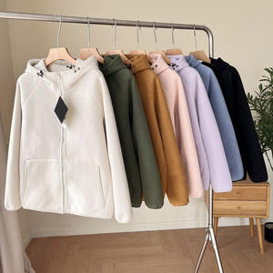 Chaqueta con Capucha para Hombre, de Forro <span class=keywords><strong>Polar</strong></span> de Doble Cara, Resistente al Viento, Cálida, con Cierre Completo y Logotipo Bordado Personalizado, Venta al Por Mayor - Product Image 2