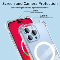 Coque d'origine pour iPhone 14 Pro 13 12 11, coque de téléphone portable pour iPhone 15 Pro Max 14 Pro Max transparente