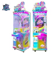 Machine à griffes d'arcade professionnelle personnalisée à monnayeur avec accepteur de billets, en anglais, résistante aux intempéries