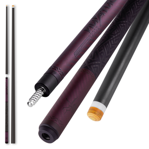 Queue de billard en fibre de carbone 1/2 split |   Nouvelle Queue de Billard Professionnelle 2026 avec Joint en Acier Inoxydable, Queue de Billard Snooker - Product Image 1