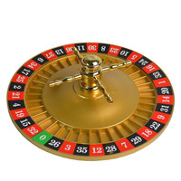 Roulette en bois de casino 50*9.3cm pour valises, jeu de jetons de poker, roulette de casino en bois, jeu de bingo, vente en gros, jeu de fête, 1 pièce