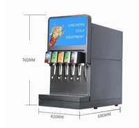 Distributeur automatique de boissons pour restaurant électrique 3 4 5 Flavor Commercial Ice Soda Fountain Stream Drink Maker Making Vending Distributor Machine