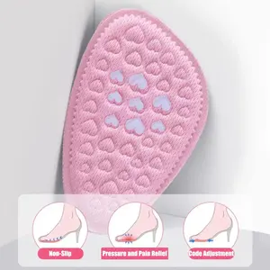 Vente en gros de coussinets pour l'avant-pied pour femmes, à porter avec des chaussures à talons hauts, demi-semelles, soulagement de la douleur, confort, protection des pieds, coussinets antidérapants - Product Image 4