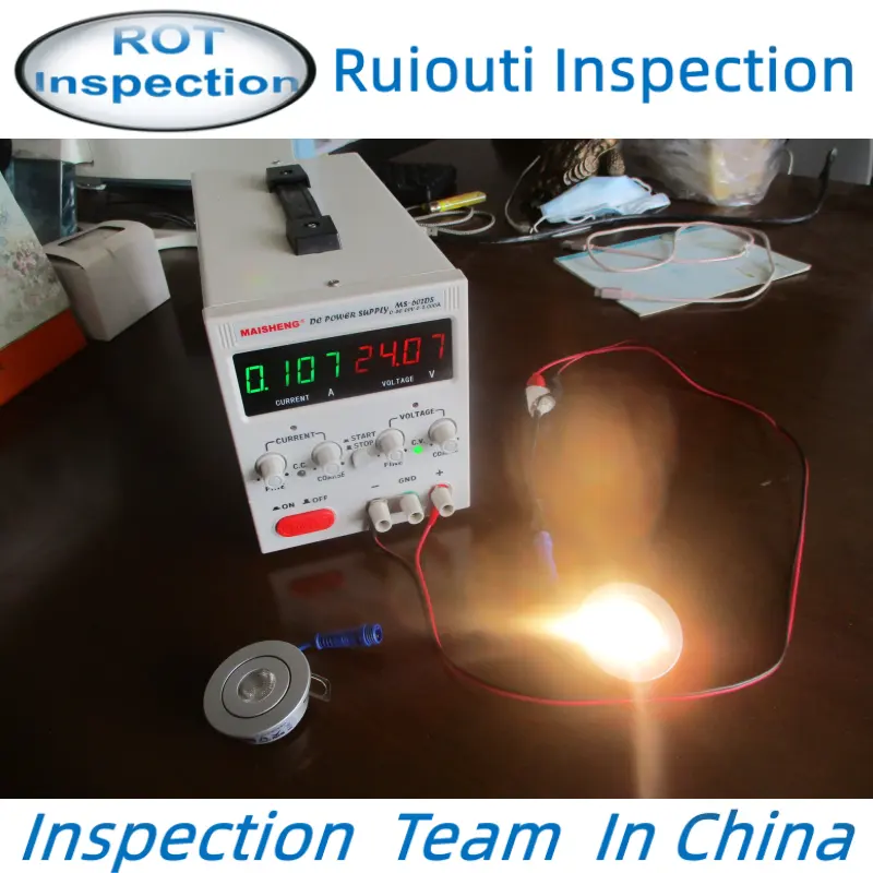 광동 광동에서의 조명 검사 서비스/광저우 품질 검사원 현장 점검/조명 제품 서비스