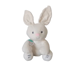 Peek a Boo <span class=keywords><strong>Teddy</strong></span> <span class=keywords><strong>Bear</strong></span> Book Juguete interactivo Canto musical Hablando Animal de peluche Adorable Electric Animate Gift - Product Image 3