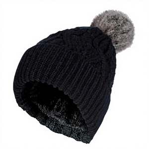 Custom Logo Design Letter Pattern Glow in the Dark Polyester Unisex Warm Beach Travel Common Beanie Knitted <b>Winter</b> <b>Hat</b> - Product Image 3