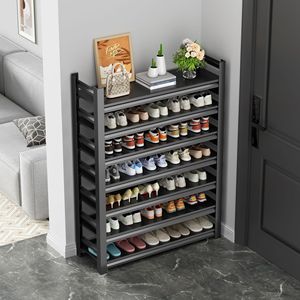 iyanen En'en - Zapatero de Acero de 8 Niveles, Mueble de Almacenamiento Moderno para Entrada/Hall - Product Image 1