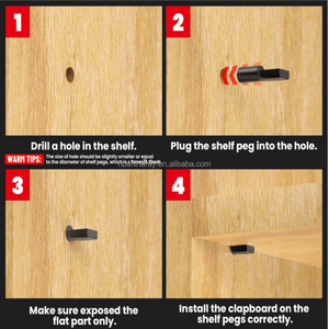 5mm thép mạ Niken Kệ chân MUỖNG hình dạng tủ Chốt Đen/bạc/vàng/Đồng Kệ chân đế hỗ trợ cho tủ - Product Image 4