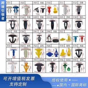 คลิปยึดแผงรถยนต์ไนลอนรุ่น F สำหรับ General Motors ยี่ห้อ Smooth Sailing Car Fastener Clips - Product Image 5