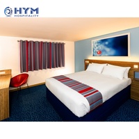 Ensemble de meubles de chambre d'hôtel en bois bon marché Travelodge Hotels by Wyndham, moderne et écologique
