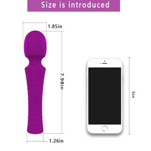 Vibrador de varita AV con 8 vibraciones, potente vibrador de varita de silicona, estimulación de masaje del punto G y del clítoris, juguete sexual para adultos para mujeres - Product Image 5