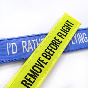 พวงกุญแจปักโลโก้แบบกำหนดเอง พร้อมผ้าคุณภาพดี ป้ายห้อยพวงกุญแจ ป้ายปักเปล่า - Product Image 6