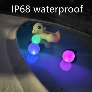 Inflatable Color Changing Led <b>Pool</b> Ball <b>Light</b> 14 Inch With Solar Rechargeable Battery Waterproof For Outdoor Garden Party - Product Image 2