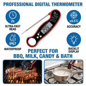 IPX6 <strong>Waterproof</strong> Digital <strong>Thermometer</strong> Digital LCD Instant Read Kitchen Food BBQ Meat <strong>Cooking</strong> <strong>Thermometer</strong> Food <strong>Thermometer</strong> - Product Image 6