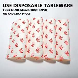 กระดาษห่ออาหารพิซซ่า กระดาษห่ออาหารเดลิ กระดาษกันน้ำสำหรับห่อเบอร์เกอร์ กระดาษห่ออาหารกันไขมันแบบกำหนดเอง - Product Image 6