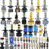 Ampoule de phare universelle H4 Mini Bi-LED avec lentille de projecteur, faisceau haut et bas, phare de moto P5 avec refroidissement par ventilateur pour moto, camion, SUV