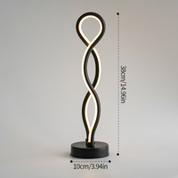 Pratique Polyvalent Chambre Chevet LED Lampe De Table Design Modèle Spirale Salle D'étude Dortoir 220V Lampe De Table