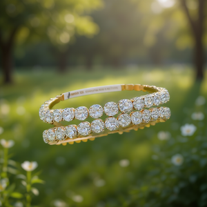 Serre-tête en strass doré pour femmes, accessoire de cheveux élégant pour mariage, bijoux de haute qualité de 13 cm - Product Image 2