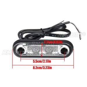 10 pièces Feux de position latéraux LED 12V 24V, feux de gabarit, feux arrière, feux de freinage, feux de signalisation pour Camion, Remorque, Tracteur, Fourgonnette, Bus, Étanche - Product Image 6