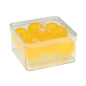Boîte carrée de qualité alimentaire pour animaux de compagnie, résistante aux chutes, avec coins arrondis et fond concave, boîte à biscuits personnalisée avec points occidentaux - Product Image 6